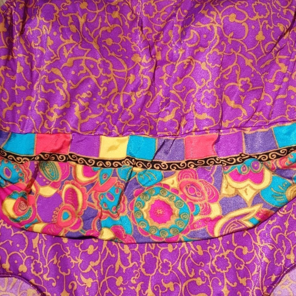 Vtg Oscar de la Renta Bathing Suit sz 14 - Picture 2 of 5